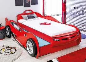 CARBED Кровать-машина Coupe с выдвижной кроватью Red 20.03.1306.00 в Тобольске - tobolsk.katalogmebeli.com | фото