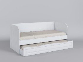 Диван-кровать Классика (Белый/корпус Выбеленное дерево) в Тобольске - tobolsk.katalogmebeli.com | фото