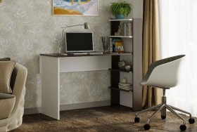 Компьютерный стол №3 (Венге/Белый) в Тобольске - tobolsk.katalogmebeli.com | фото