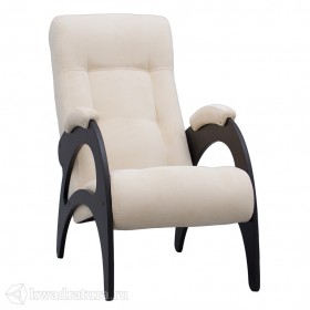 Кресло для отдыха Неаполь Модель 9 без лозы (Венге-эмаль/Ткань Ваниль Verona Vanilla) в Тобольске - tobolsk.katalogmebeli.com | фото