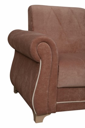 Кресло для отдыха "Порто" (велюр киви корица / микровельвет крем) в Тобольске - tobolsk.katalogmebeli.com | фото 3