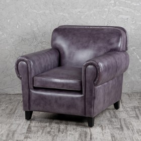 Кресло кожаное Элегант (Фиолетовый) в Тобольске - tobolsk.katalogmebeli.com | фото