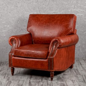 Кресло кожаное Лофт Аристократ (кожа буйвола) в Тобольске - tobolsk.katalogmebeli.com | фото
