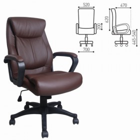 Кресло офисное BRABIX Enter EX-511 (коричневый) в Тобольске - tobolsk.katalogmebeli.com | фото 1