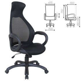 Кресло офисное BRABIX Genesis EX-517 (черное) в Тобольске - tobolsk.katalogmebeli.com | фото
