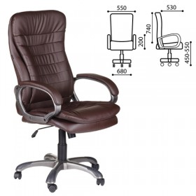 Кресло офисное BRABIX Omega EX-589 (коричневое) в Тобольске - tobolsk.katalogmebeli.com | фото