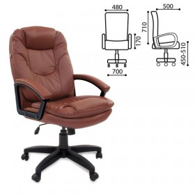 Кресло офисное BRABIX Trend EX-568 (коричневый) в Тобольске - tobolsk.katalogmebeli.com | фото