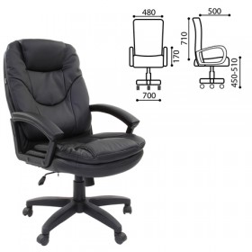 Кресло офисное BRABIX Trend EX-568 (черный) в Тобольске - tobolsk.katalogmebeli.com | фото