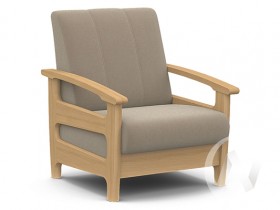 Кресло для отдыха Омега (бук лак/CATANIA LATTE) в Тобольске - tobolsk.katalogmebeli.com | фото 1
