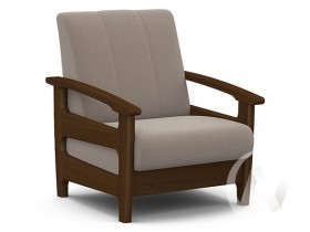 Кресло для отдыха Омега (орех лак/CATANIA COCOA) в Тобольске - tobolsk.katalogmebeli.com | фото
