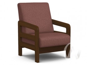 Кресло отдыха Вега-34 (орех лак/UNO BERRY) в Тобольске - tobolsk.katalogmebeli.com | фото