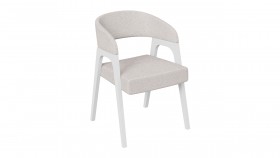 Кресло «Техас 1» (Белый матовый/Шенилл Estetica Vanille №220) в Тобольске - tobolsk.katalogmebeli.com | фото