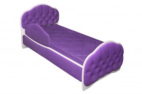 Кровать 180 Гармония 32 Фиолетовый (мягкий бортик) в Тобольске - tobolsk.katalogmebeli.com | фото