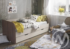 Кровать детская Балли 2-х уровневая (шимо темный/шимо светлый) в Тобольске - tobolsk.katalogmebeli.com | фото