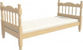 Кровать одинарная Аленка из массива сосны 800*1890 Сосна в Тобольске - tobolsk.katalogmebeli.com | фото 3