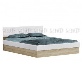 Кровать с подъемным механизмом 1,4 спальня Фортуна (Дуб сонома/белый глянец) в Тобольске - tobolsk.katalogmebeli.com | фото