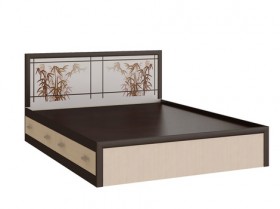 Кровать с ящиками 1,6м Мальта (Дуб венге/Дуб беленый) в Тобольске - tobolsk.katalogmebeli.com | фото