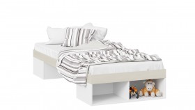 Кровать «Сканди»  Дуб Гарден/Белый в Тобольске - tobolsk.katalogmebeli.com | фото