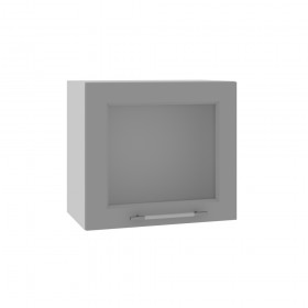 Квадро ВПГС 500 шкаф верхний горизонтальный со стеклом высокий (Лунный свет/корпус Серый) в Тобольске - tobolsk.katalogmebeli.com | фото