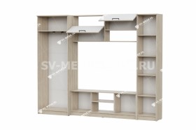 Мебель для гостиной МГС 3 Исполнение 1 Дуб Сонома / Белый в Тобольске - tobolsk.katalogmebeli.com | фото 3