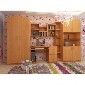 Детская Мишутка Комплект мебели (Вишня оксфорд) в Тобольске - tobolsk.katalogmebeli.com | фото