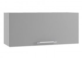 Норд ШВГ 800 Шкаф верхний горизонтальный (Софт смок/корпус Белый) в Тобольске - tobolsk.katalogmebeli.com | фото